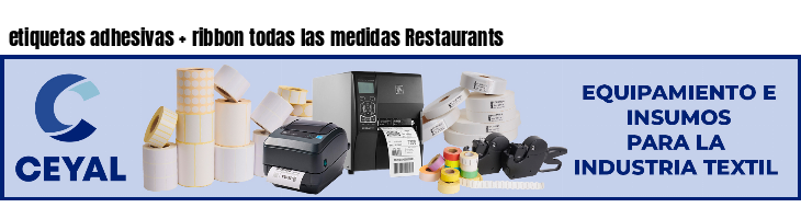 etiquetas adhesivas   ribbon todas las medidas Restaurants
