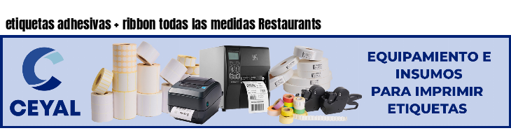 etiquetas adhesivas ribbon todas las medidas Restaurants