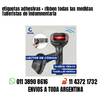 etiquetas adhesivas   ribbon todas las medidas Talleristas de indumnentaria