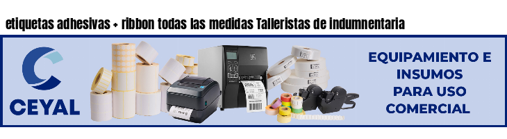 etiquetas adhesivas   ribbon todas las medidas Talleristas de indumnentaria
