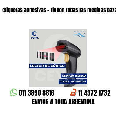 etiquetas adhesivas   ribbon todas las medidas bazar