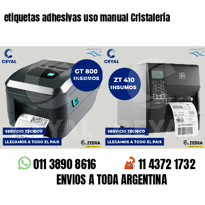 etiquetas adhesivas uso manual Cristalería