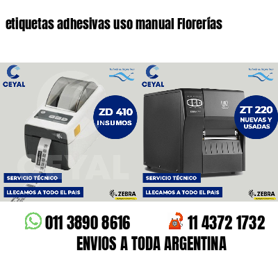 etiquetas adhesivas uso manual Florerías