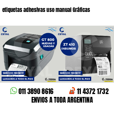 etiquetas adhesivas uso manual Gráficas