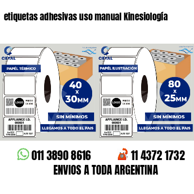 etiquetas adhesivas uso manual Kinesiología