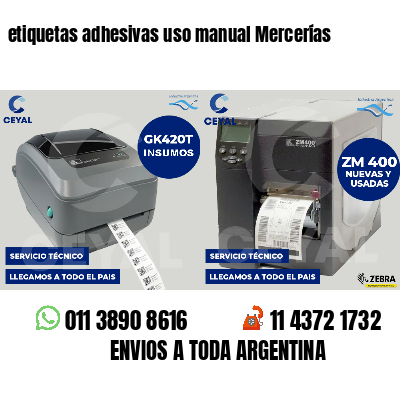 etiquetas adhesivas uso manual Mercerías