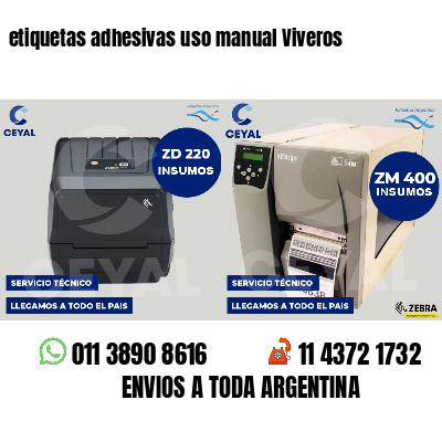 etiquetas adhesivas uso manual Viveros