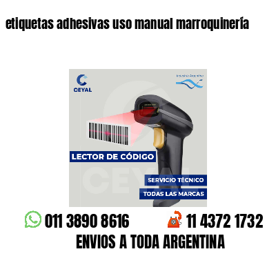 etiquetas adhesivas uso manual marroquinería
