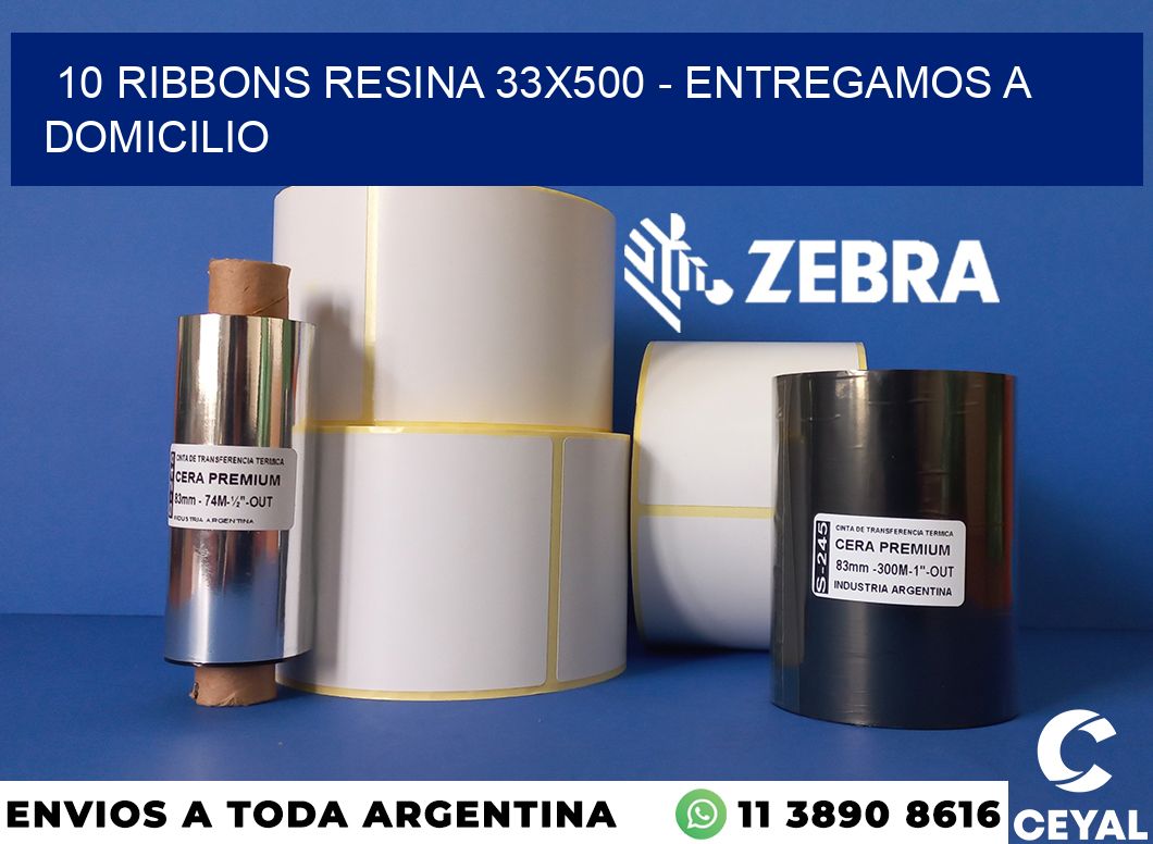 10 Ribbons resina 33x500 - entregamos a domicilio
