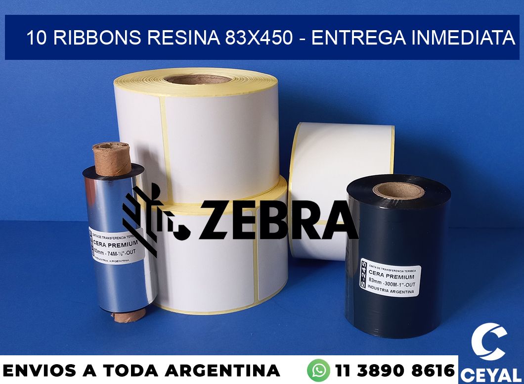 10 Ribbons resina 83x450 - Entrega inmediata
