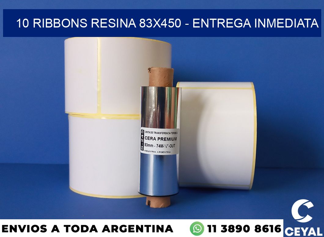 10 Ribbons resina 83×450 – Entrega inmediata