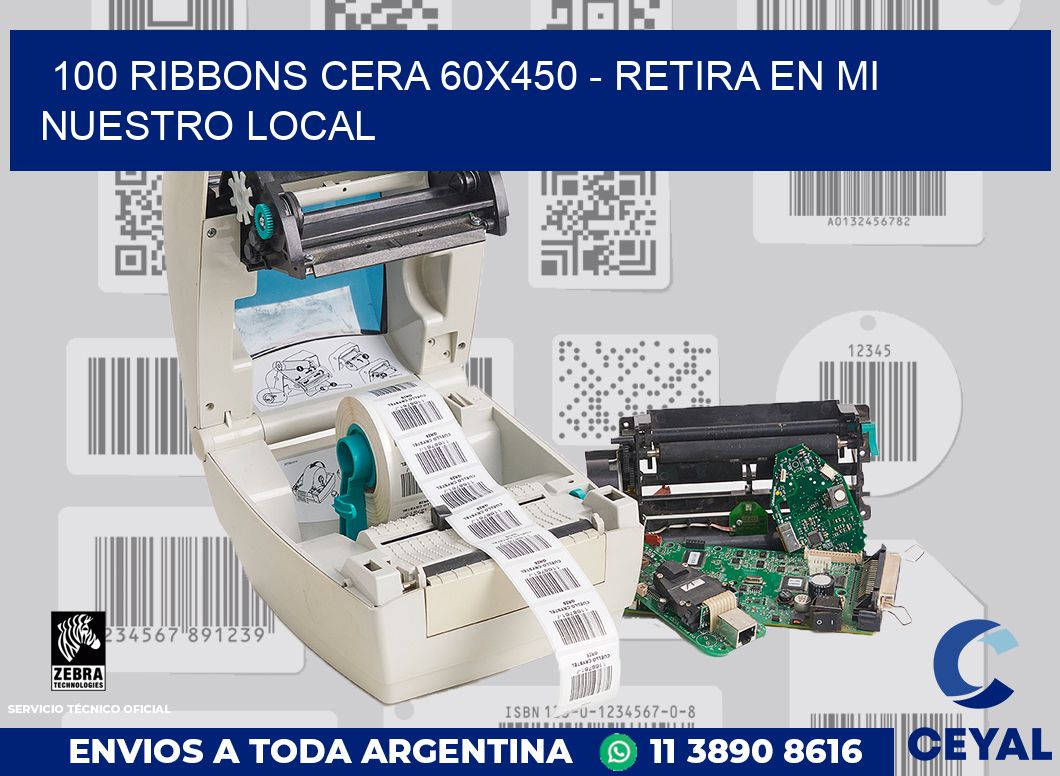 100 Ribbons cera 60x450 - retira en mi nuestro local