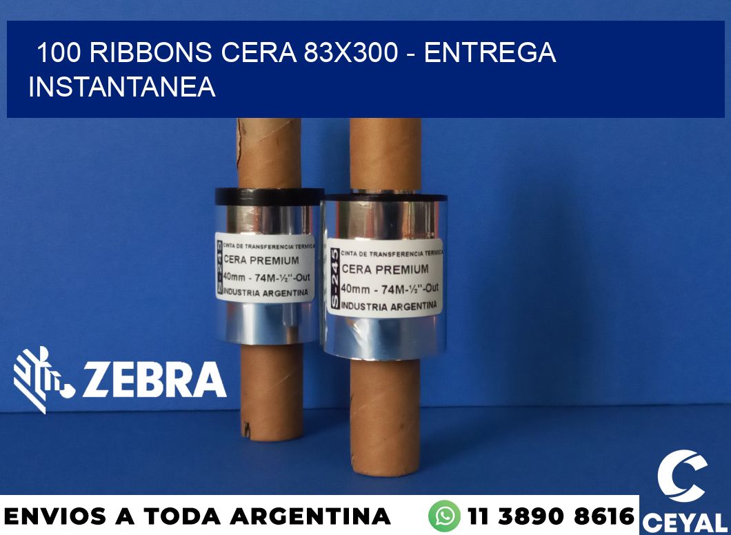 100 Ribbons cera 83x300 - entrega instantanea