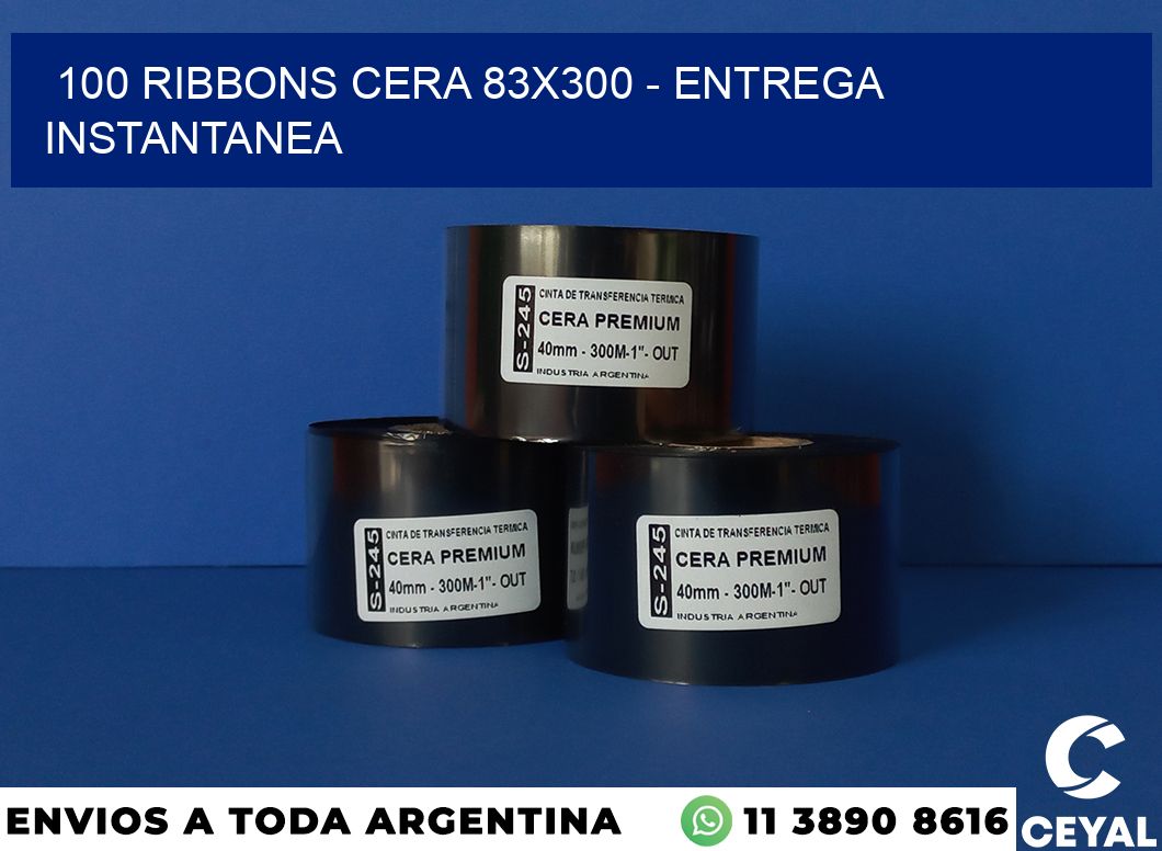 100 Ribbons cera 83×300 – entrega instantanea