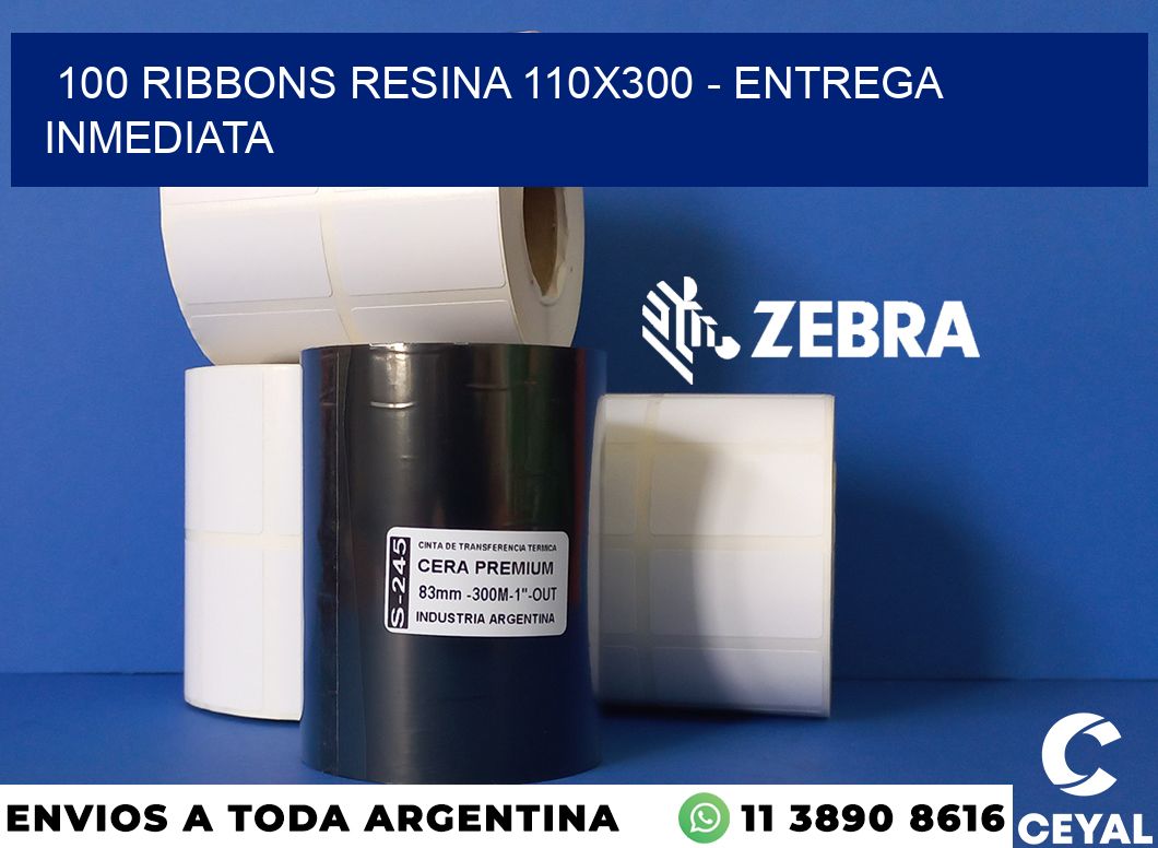 100 Ribbons resina 110x300 - Entrega inmediata