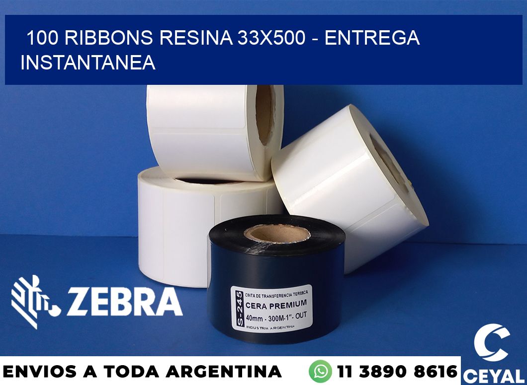 100 Ribbons resina 33x500 - entrega instantanea