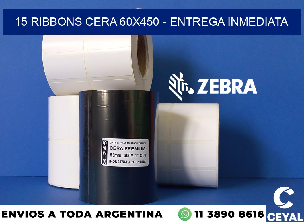 15 Ribbons cera 60x450 - Entrega inmediata