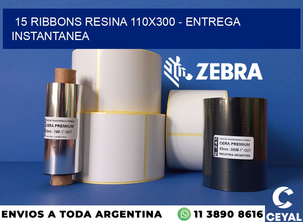 15 Ribbons resina 110x300 - entrega instantanea