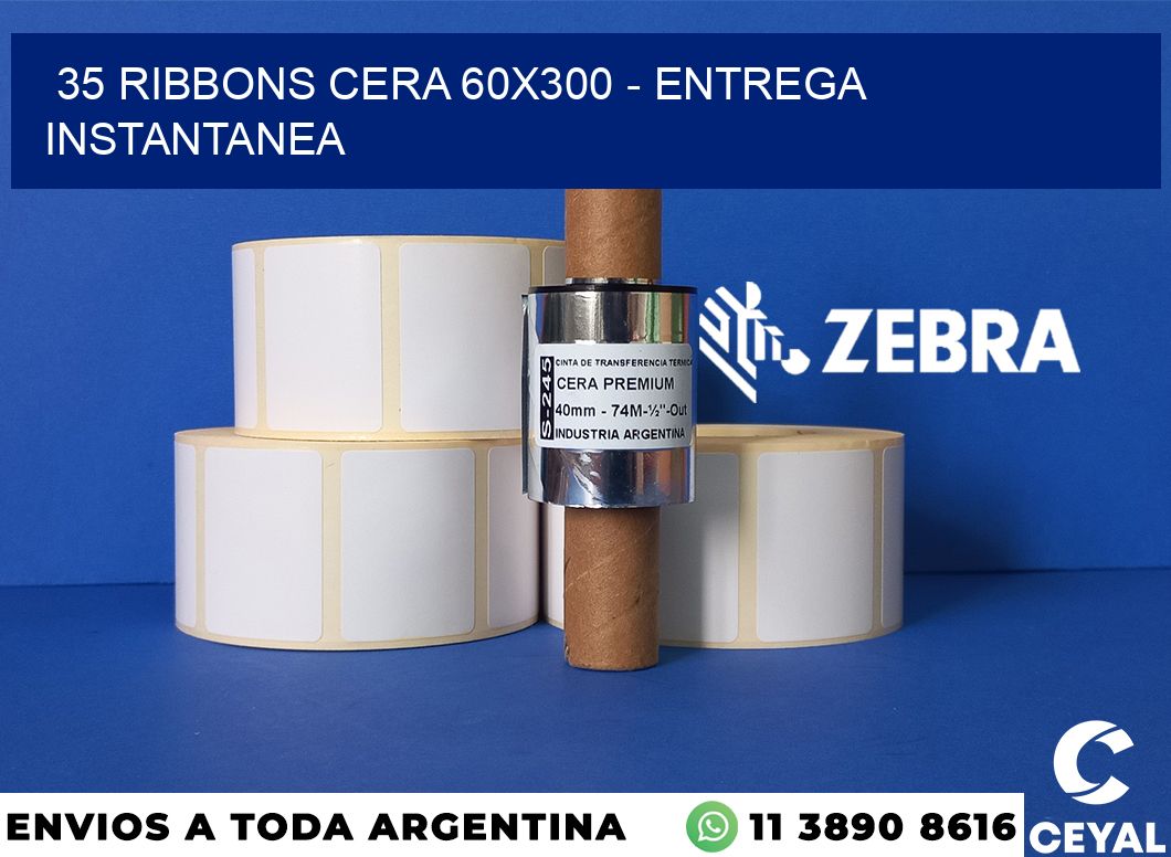 35 Ribbons cera 60x300 - entrega instantanea