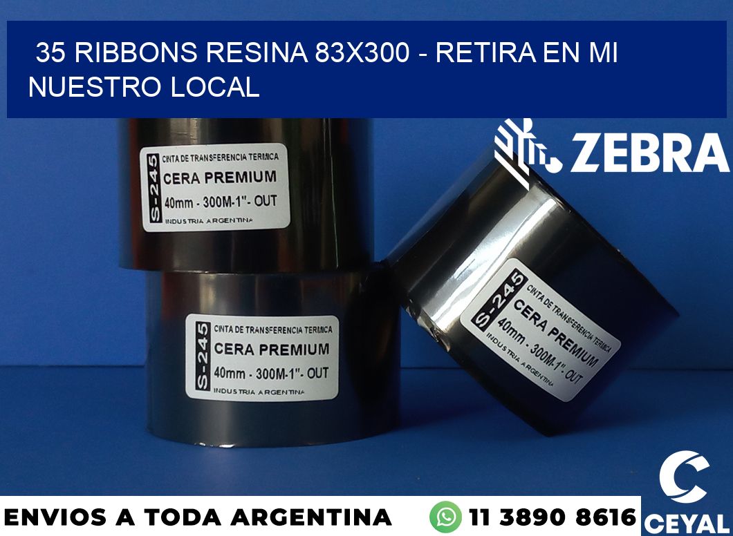 35 Ribbons resina 83x300 - retira en mi nuestro local