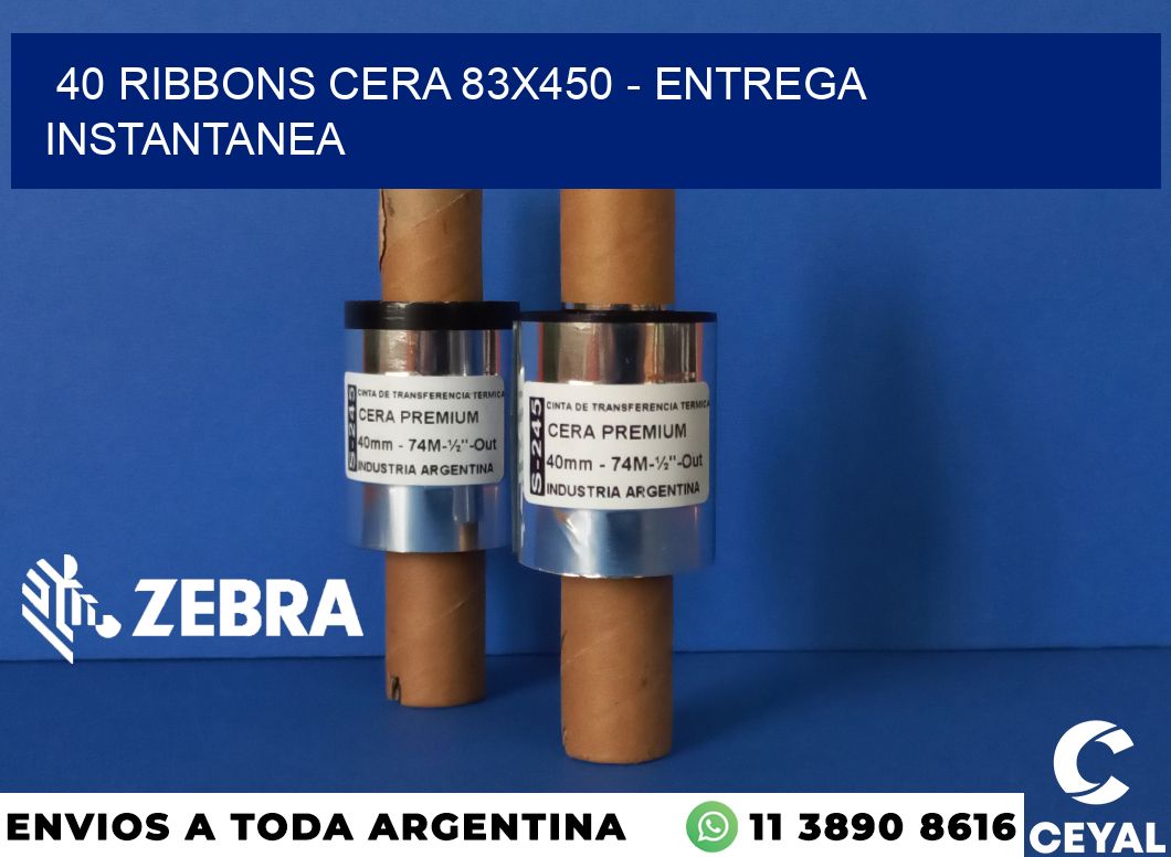 40 Ribbons cera 83x450 - entrega instantanea