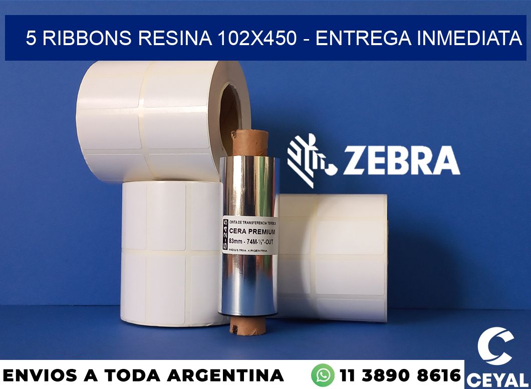 5 Ribbons resina 102x450 - Entrega inmediata