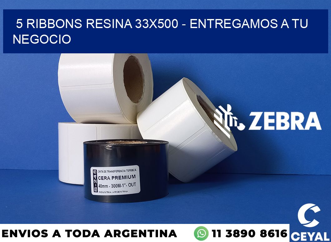 5 Ribbons resina 33x500 - entregamos a tu negocio