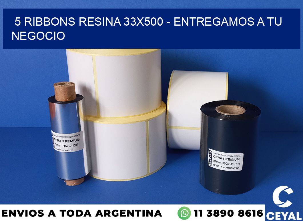 5 Ribbons resina 33×500 – entregamos a tu negocio