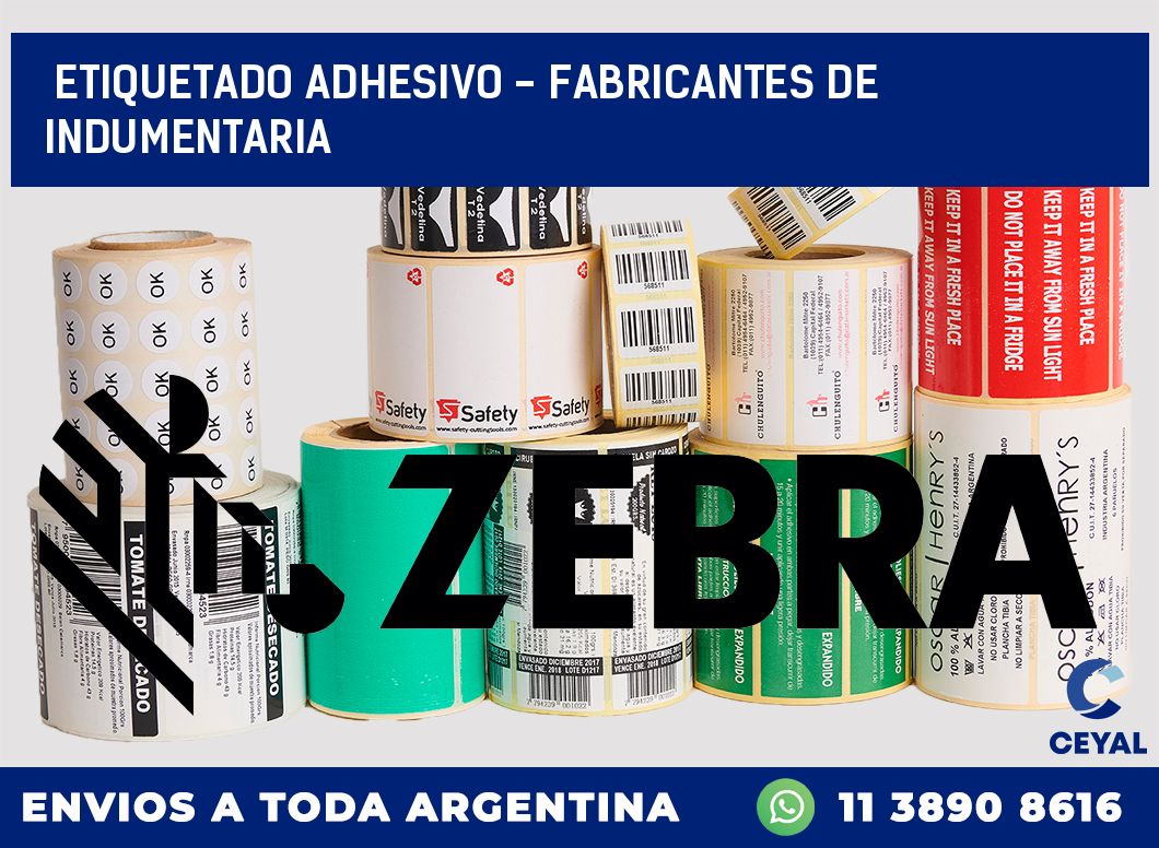 Etiquetado adhesivo – Fabricantes de indumentaria