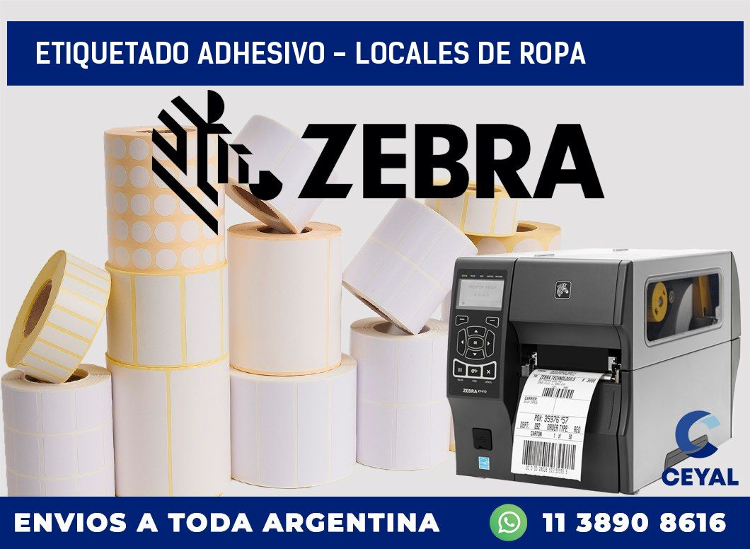 Etiquetado adhesivo - Locales de ropa
