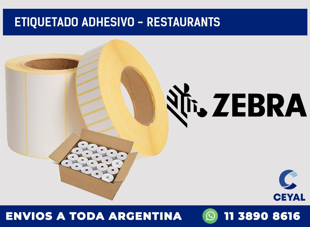 Etiquetado adhesivo – Restaurants