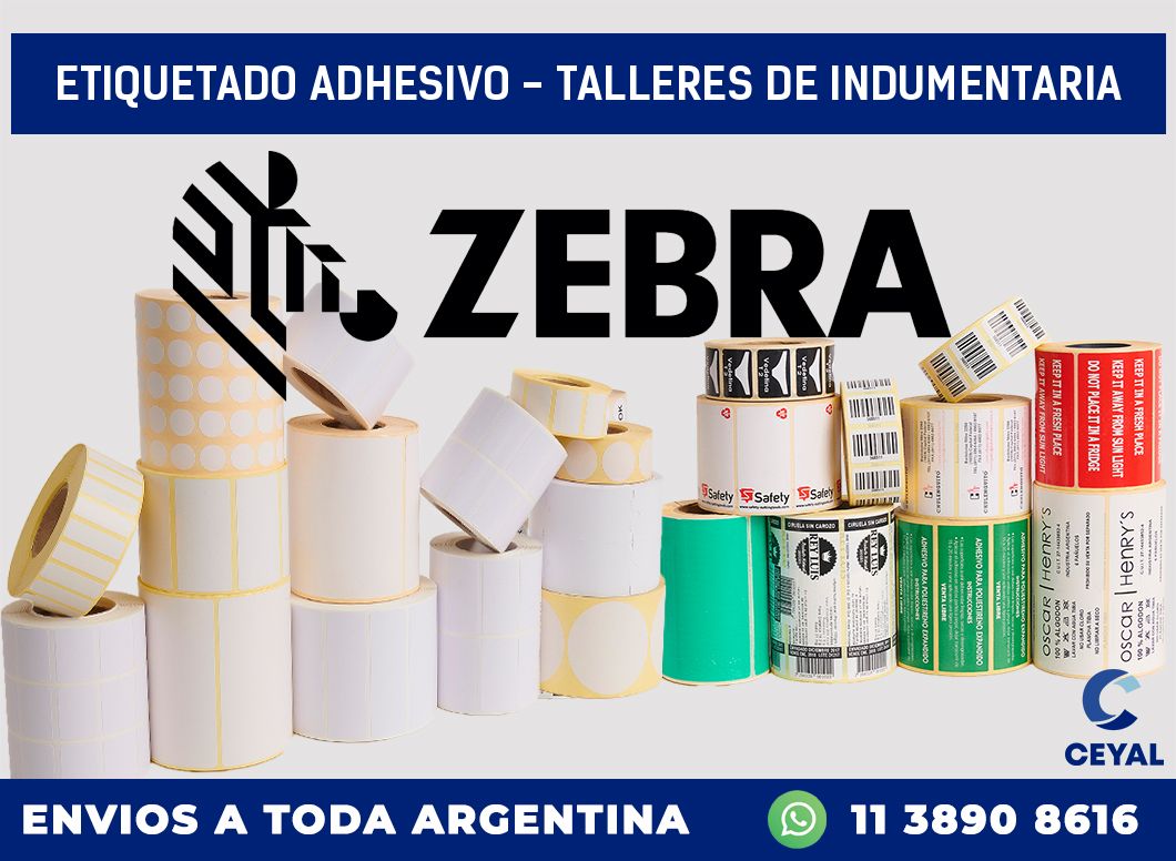 Etiquetado adhesivo – Talleres de indumentaria