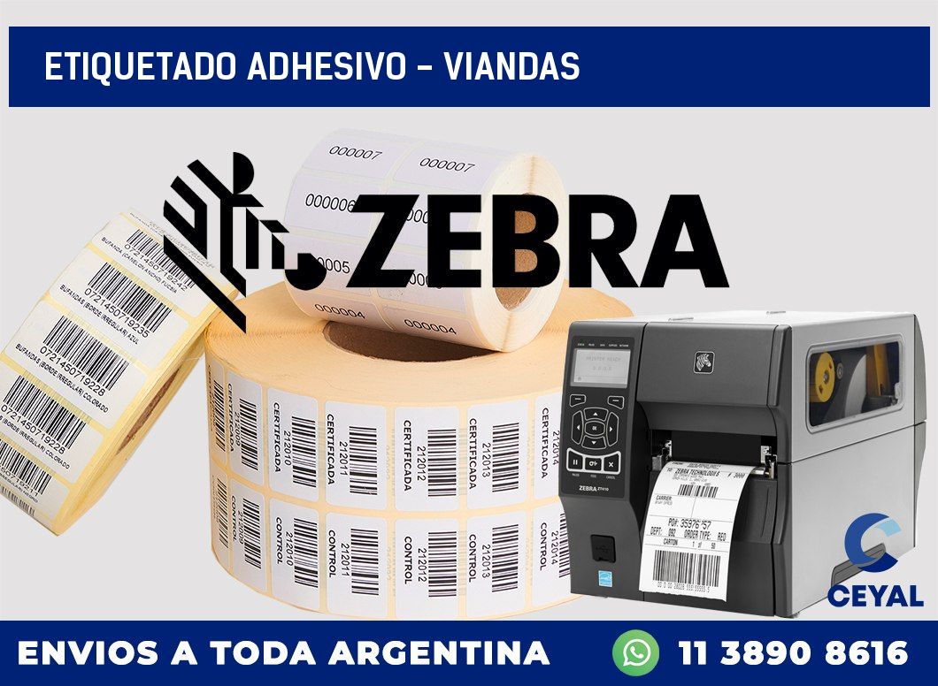 Etiquetado adhesivo - Viandas