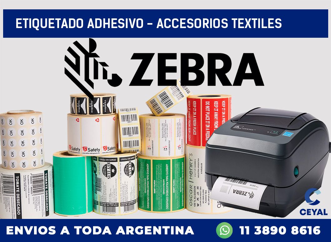 Etiquetado adhesivo – accesorios textiles