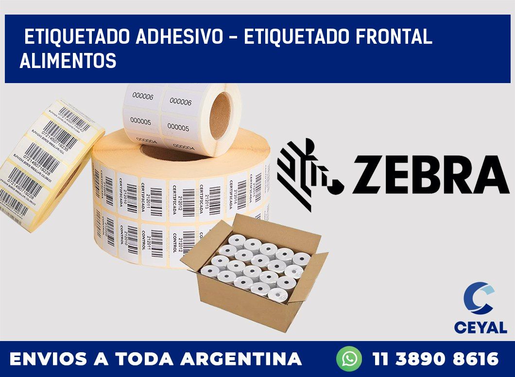 Etiquetado adhesivo – etiquetado frontal alimentos
