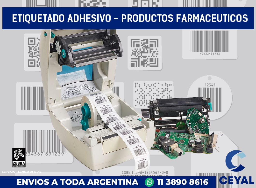 Etiquetado adhesivo - productos farmaceuticos