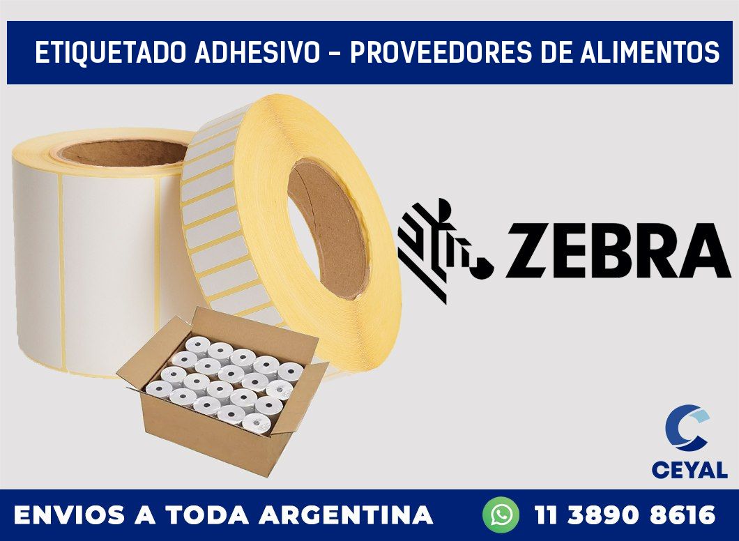 Etiquetado adhesivo – proveedores de alimentos