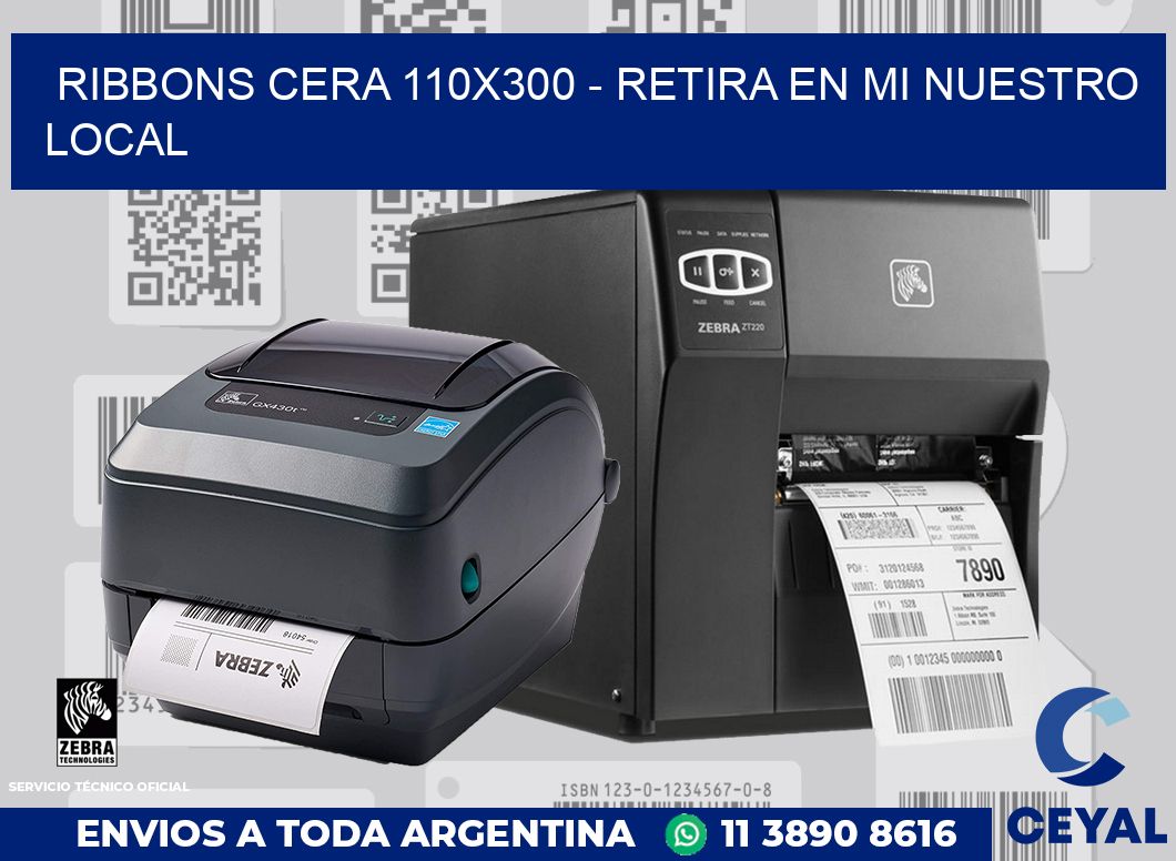 Ribbons cera 110x300 - retira en mi nuestro local
