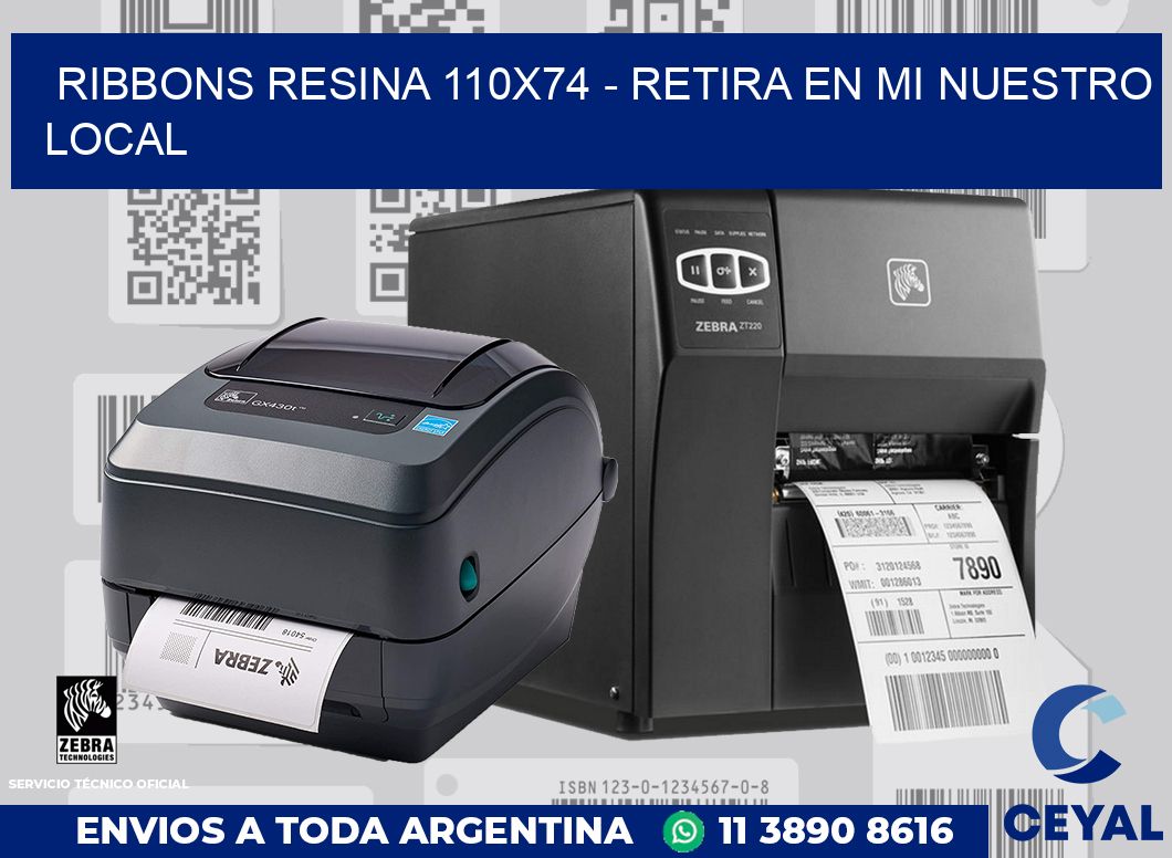 Ribbons resina 110x74 - retira en mi nuestro local