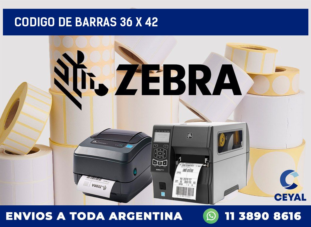 codigo de barras 36 x 42