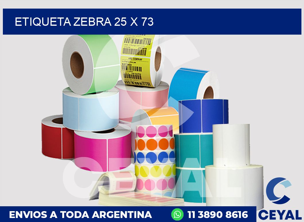 etiqueta zebra 25 x 73