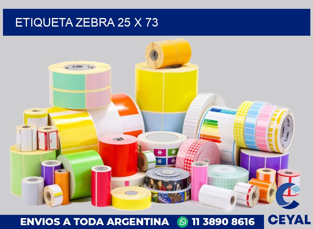 etiqueta zebra 25 x 73