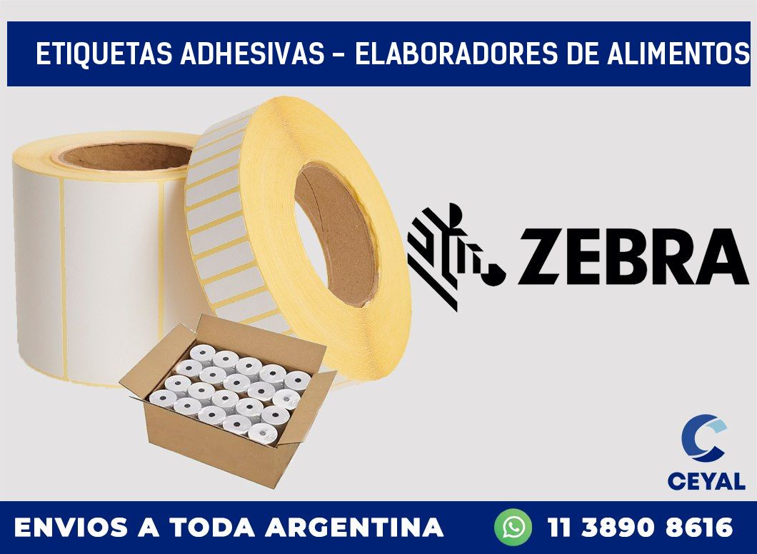 etiquetas adhesivas – elaboradores de alimentos