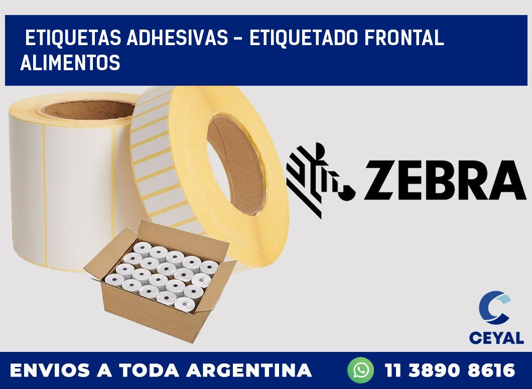 etiquetas adhesivas - etiquetado frontal alimentos