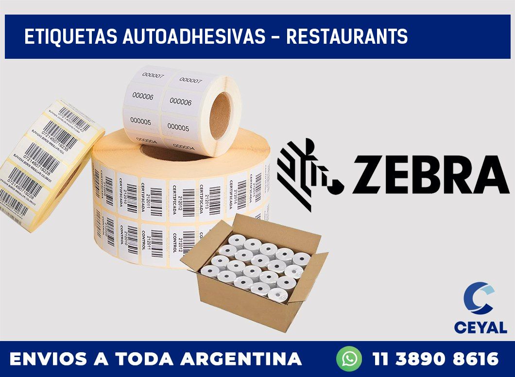 etiquetas autoadhesivas – Restaurants
