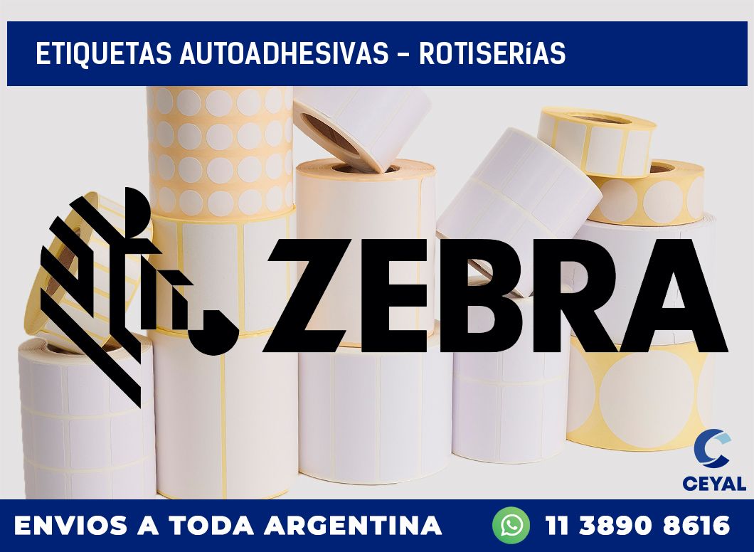 etiquetas autoadhesivas - Rotiserías