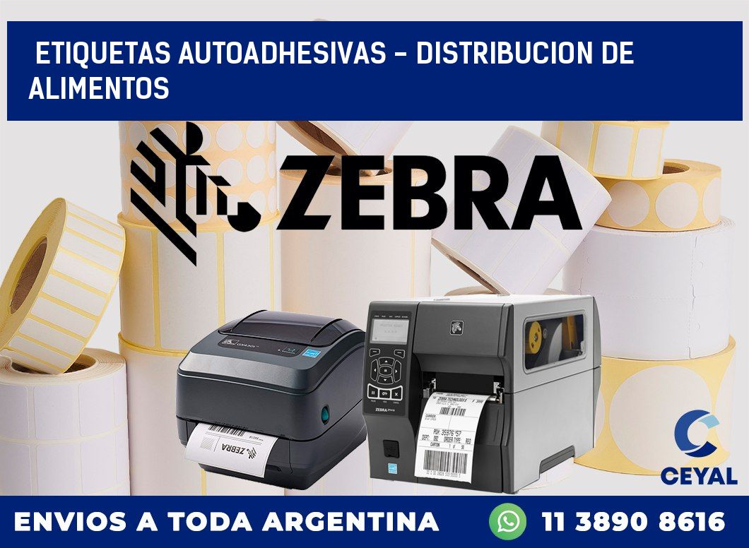 etiquetas autoadhesivas - distribucion de alimentos