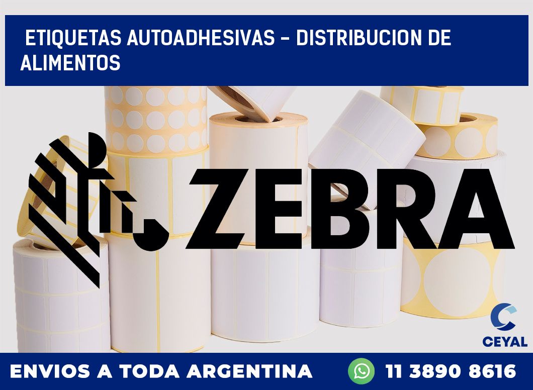 etiquetas autoadhesivas – distribucion de alimentos