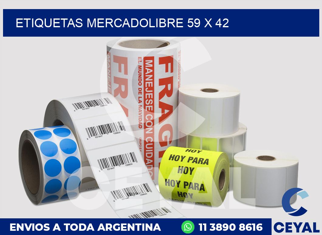 etiquetas mercadolibre 59 x 42