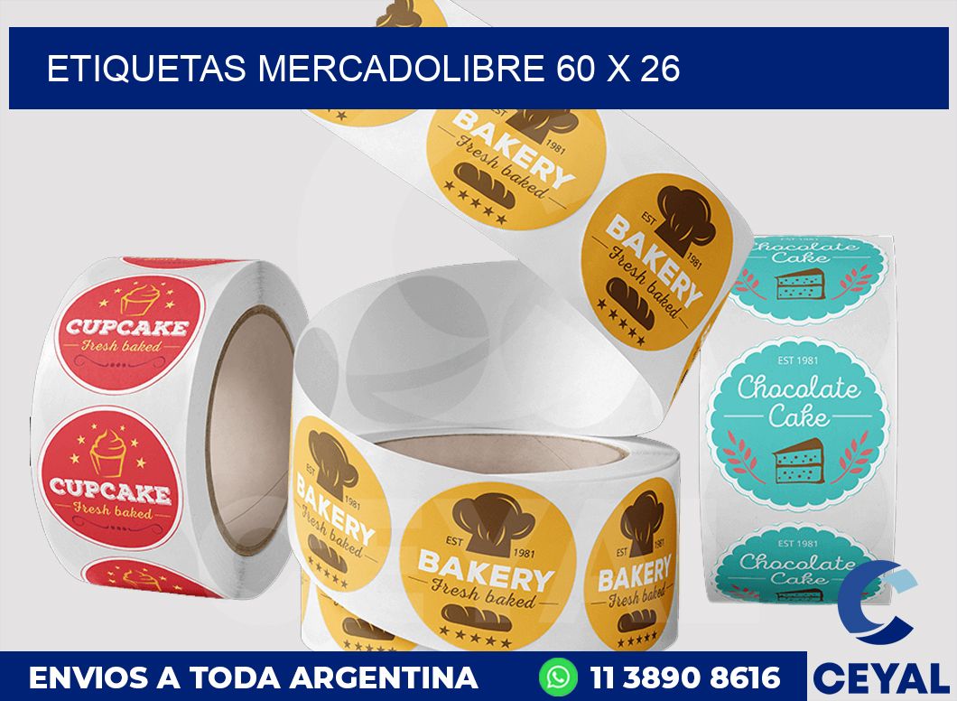 etiquetas mercadolibre 60 x 26